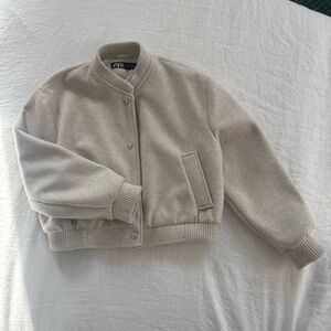 Zara Cropped Bomber NWOT